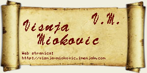 Višnja Mioković vizit kartica